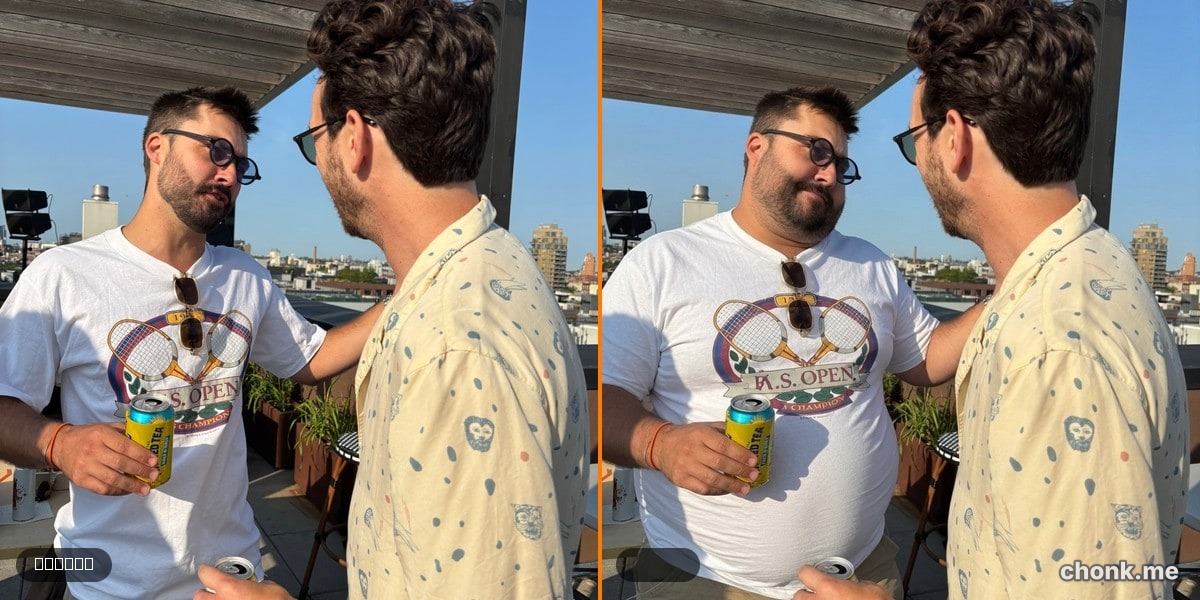 Before and after body meme — Charles's 9x chonk