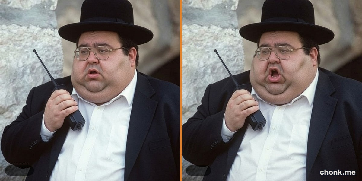 Before and after body meme — Dominic's 10x chonk
