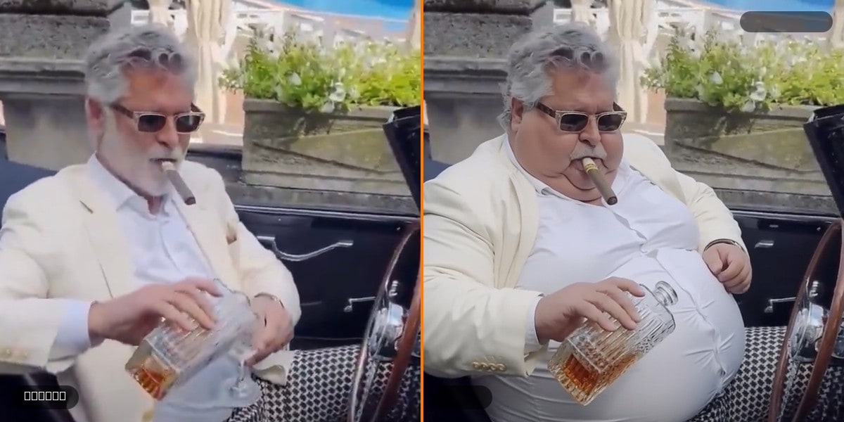 Before and after body meme — Dominic's 10x chonk
