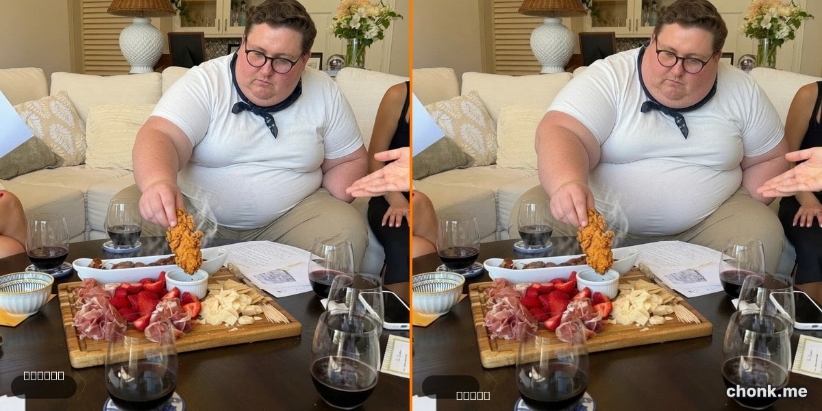 Before and after body meme — Dominic's 10x chonk