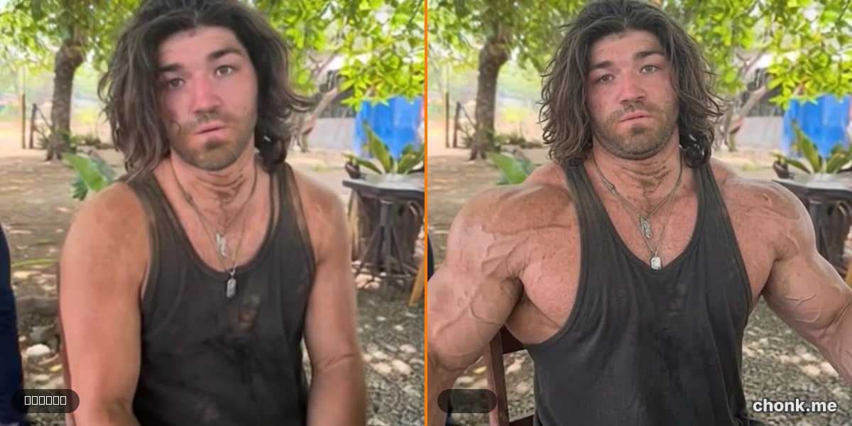 Before and after body meme — Dominic's 10x jacked
