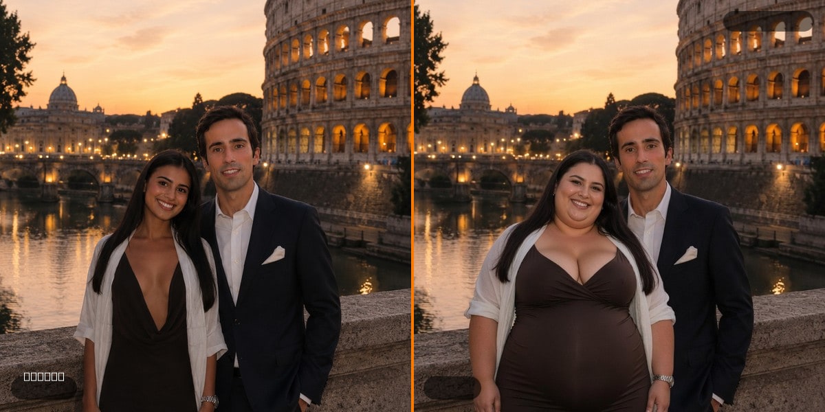 Before and after body meme — Francisco's 5x chonk