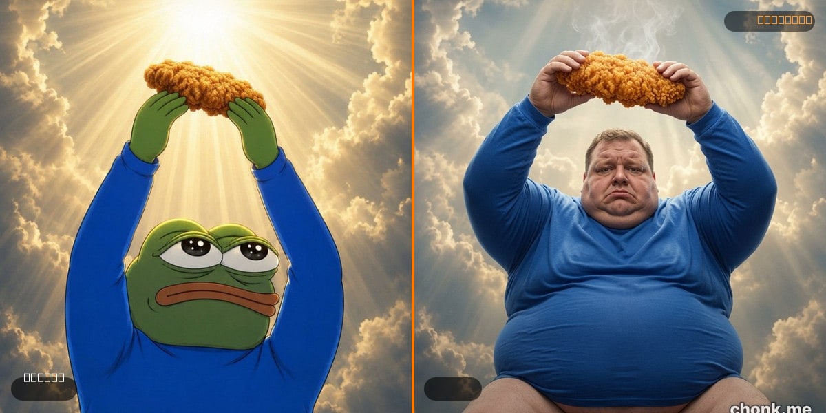 Before and after body meme — chonk maker's 10x chonk